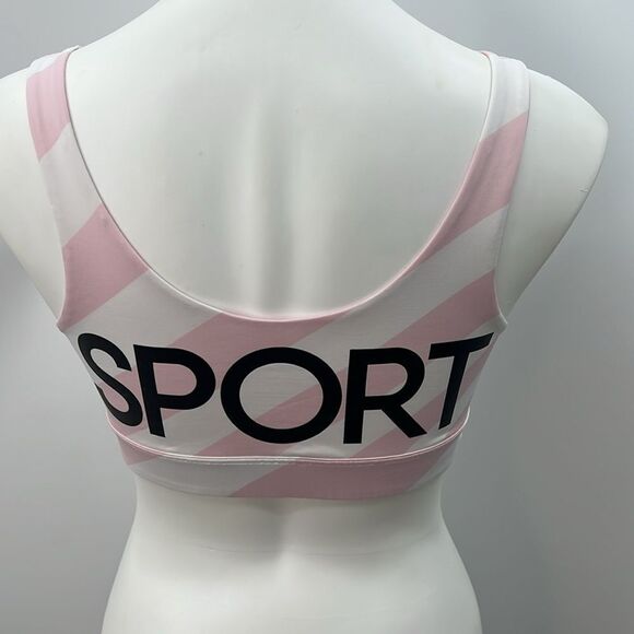 Victoria Sport large striped sports bra pink white - Picture 4 of 5
